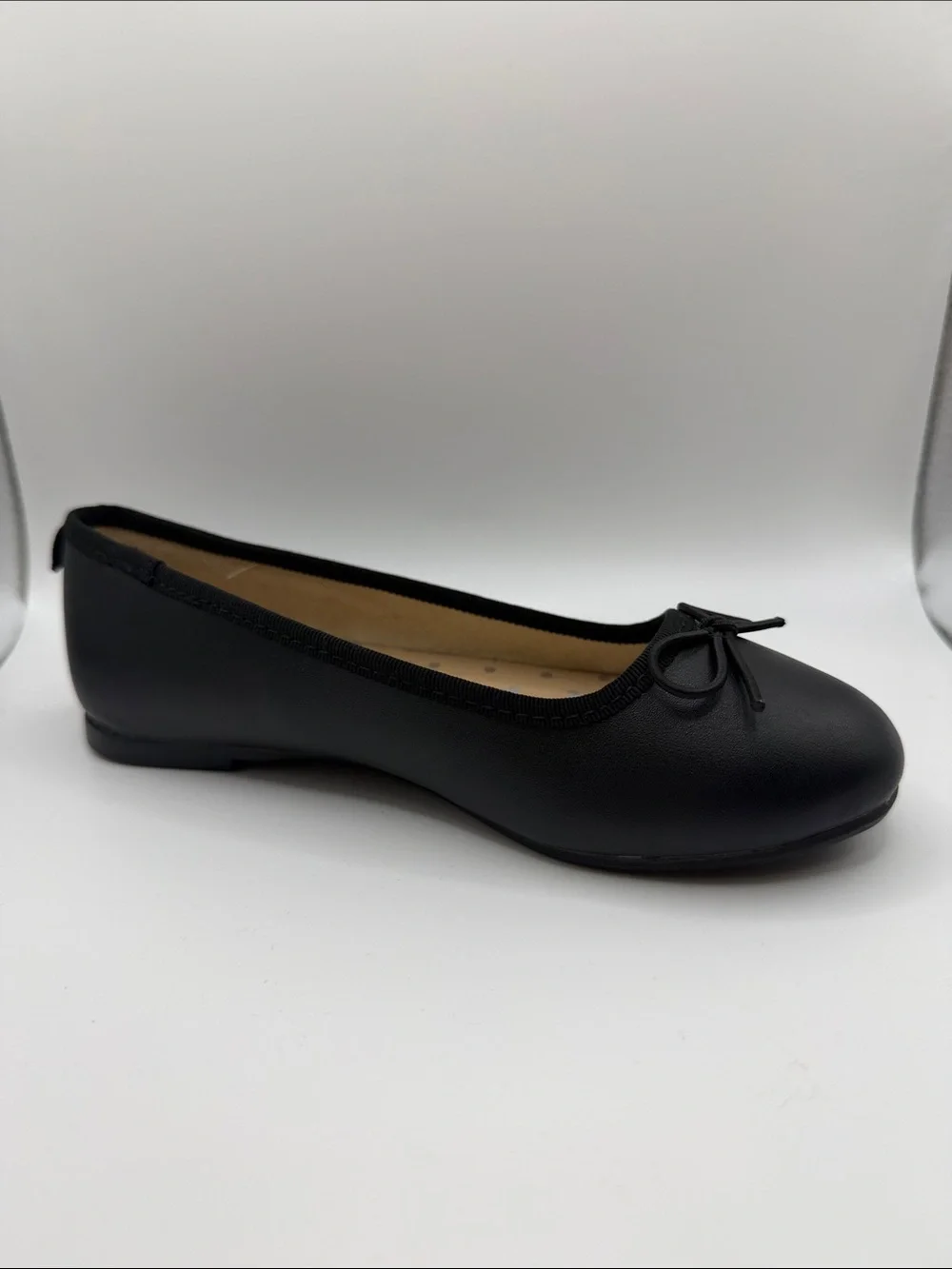 Target Black Women's Ballet Flats with Bow Accent